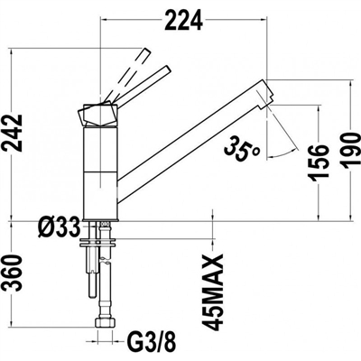 Vòi Rửa Bát Teka AUK 913