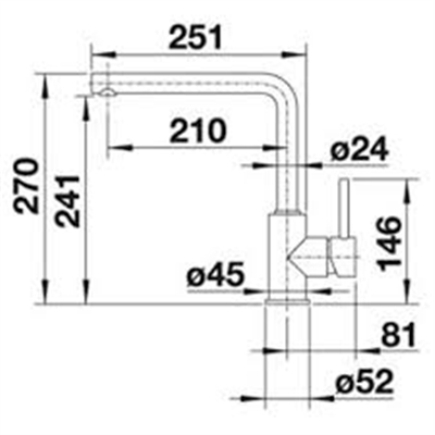 Vòi Rửa Bát Blanco Mila