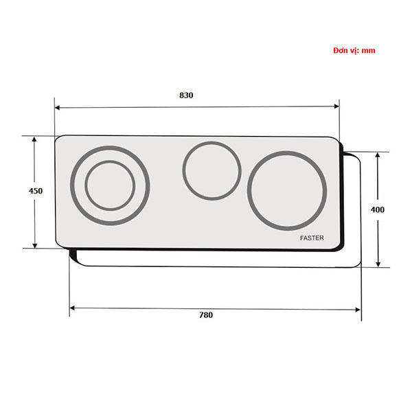 Bếp điện từ Faster FS-Mix388