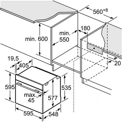 Lò nướng Bosch HBG635NS1