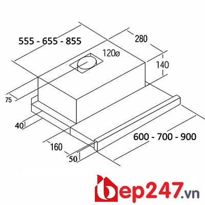 Máy Hút Mùi Arber AB-700K