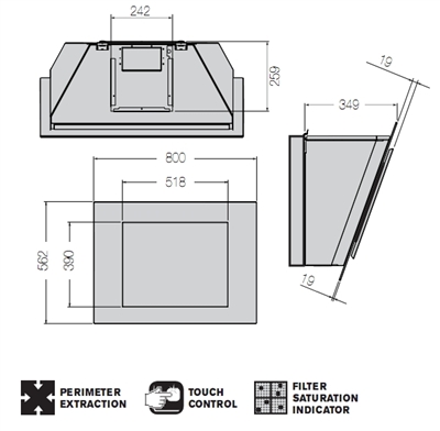 Máy Hút Mùi Fagor 3CFT-TILE