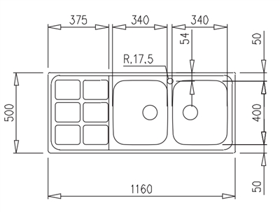 Chậu Rửa Teka CUADRO 2B 1D